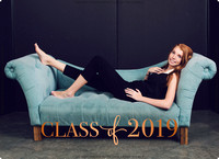 Class of 2018 Classic 5x7 Front Rose Gold B